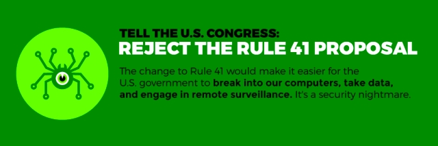 Reject Rule 41 Changes