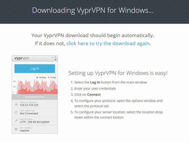 Downloading VyprVPN