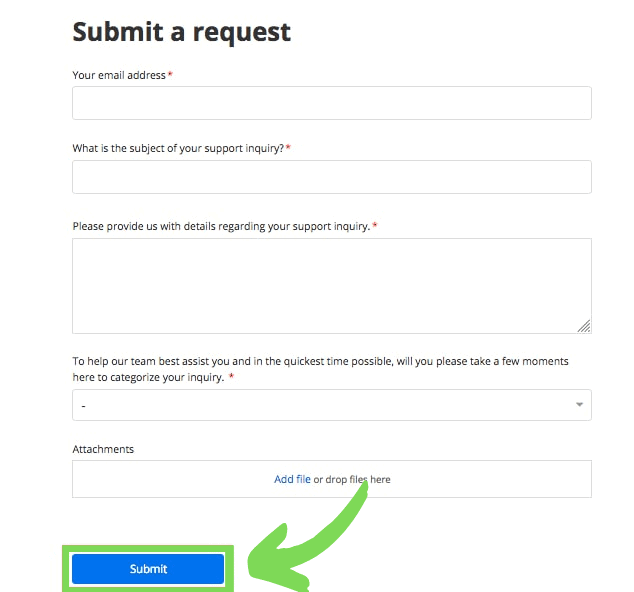 Refund request through email