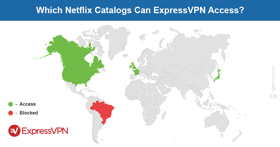 ExpressVPN Netflix map
