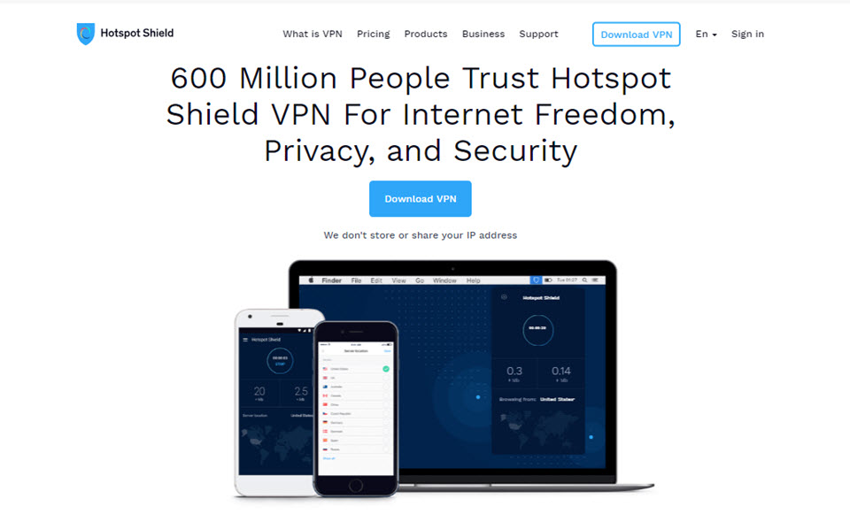 VPN - Hotspot Shield - Download Our VPN Service