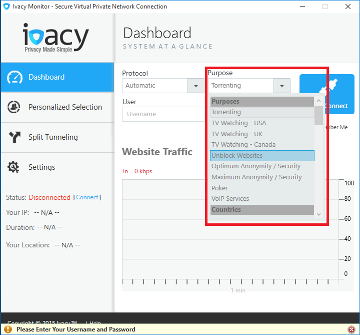 Main interface