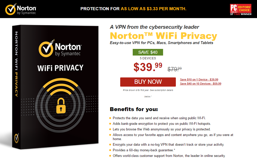 Beskytter Norton wifi?