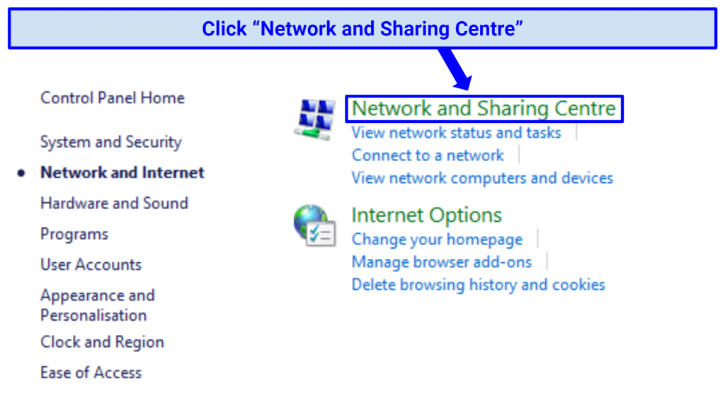 Screenshots showing how to disable IPv6 on Windows in order to bypass Netflix VPN blocks