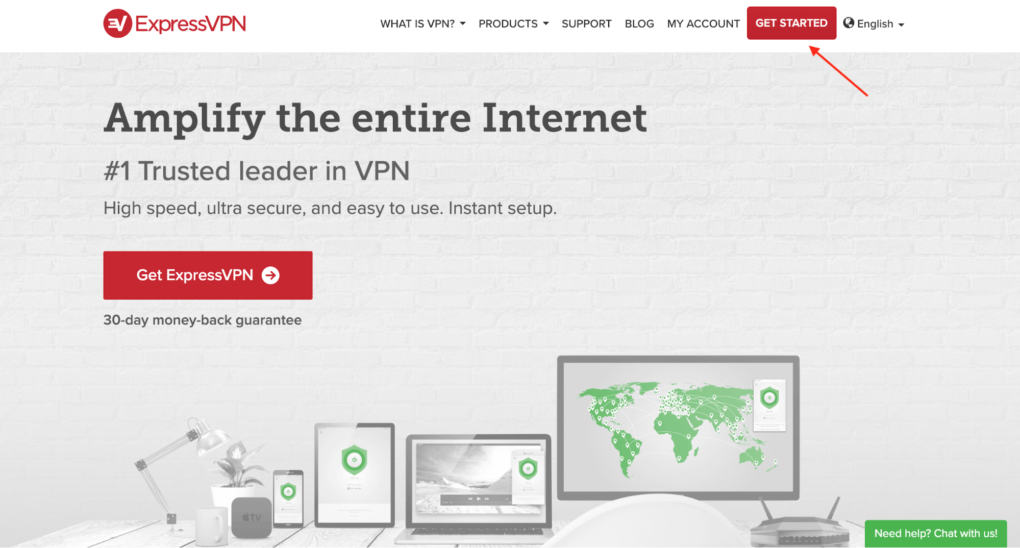 ExpressVPN Homepage