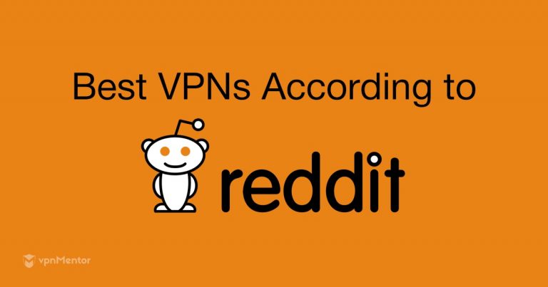 image with the Reddit logo presenting the best VPNs