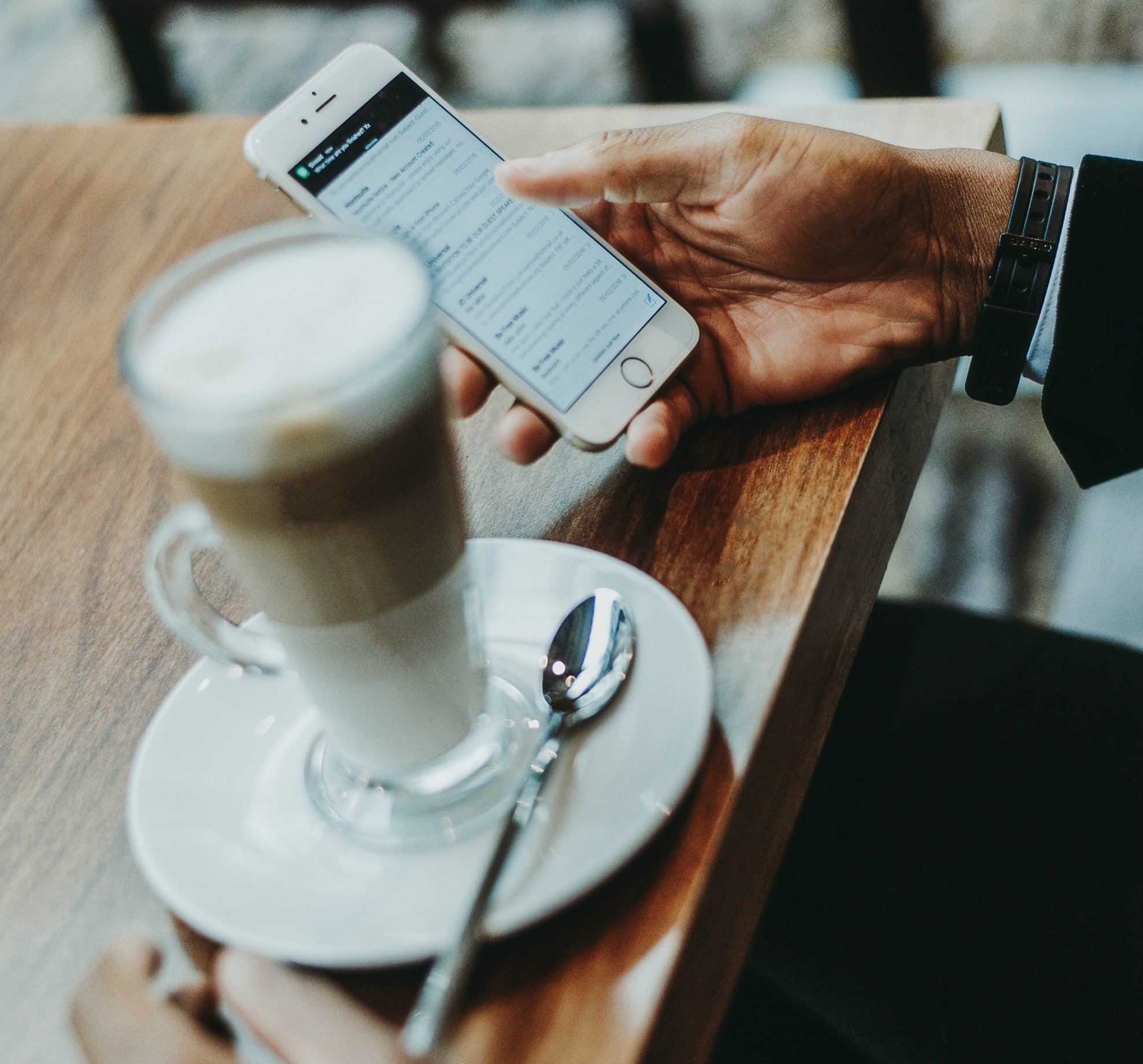 Person in a coffee shop