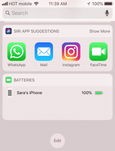 homescreen widget