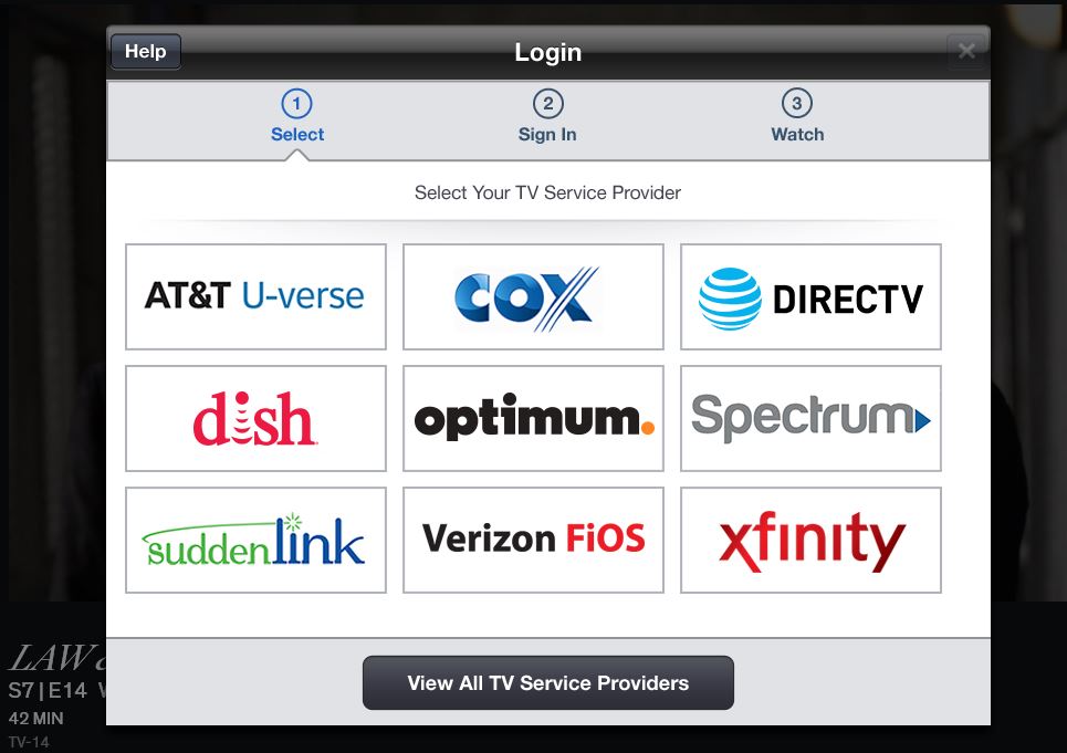 Cable Provider Log In