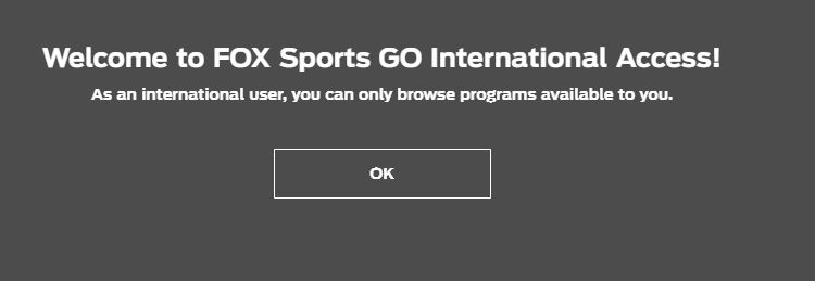 Fox Sports Go International