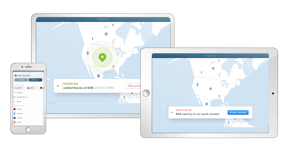 NordVPN iOS devices