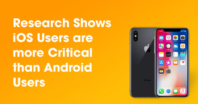 Research Shows iOS Users are more Critical Than Android Users