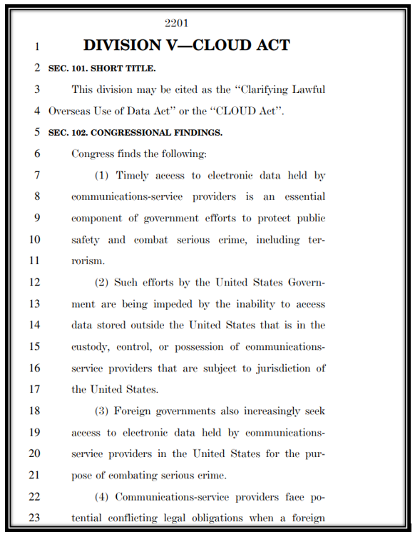 Congressional findings