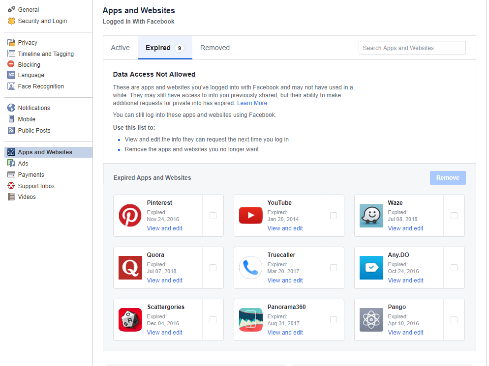 Facebook App 3rd party apps