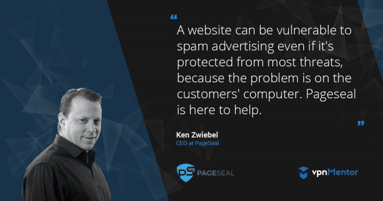 Pageseal CEO Ken Zweibel tals abouu browser spamming