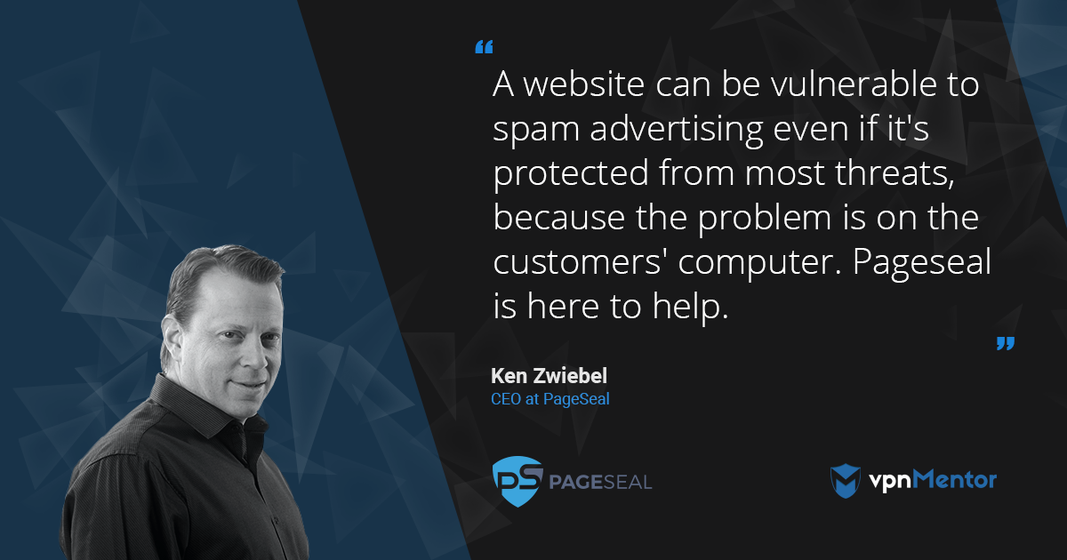 Pageseal CEO Ken Zweibel tals abouu browser spamming