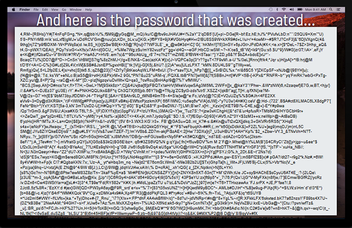 SC password creation 
