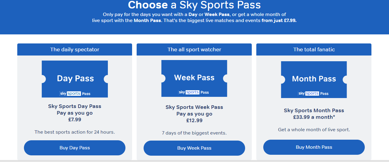 sky f1 day pass