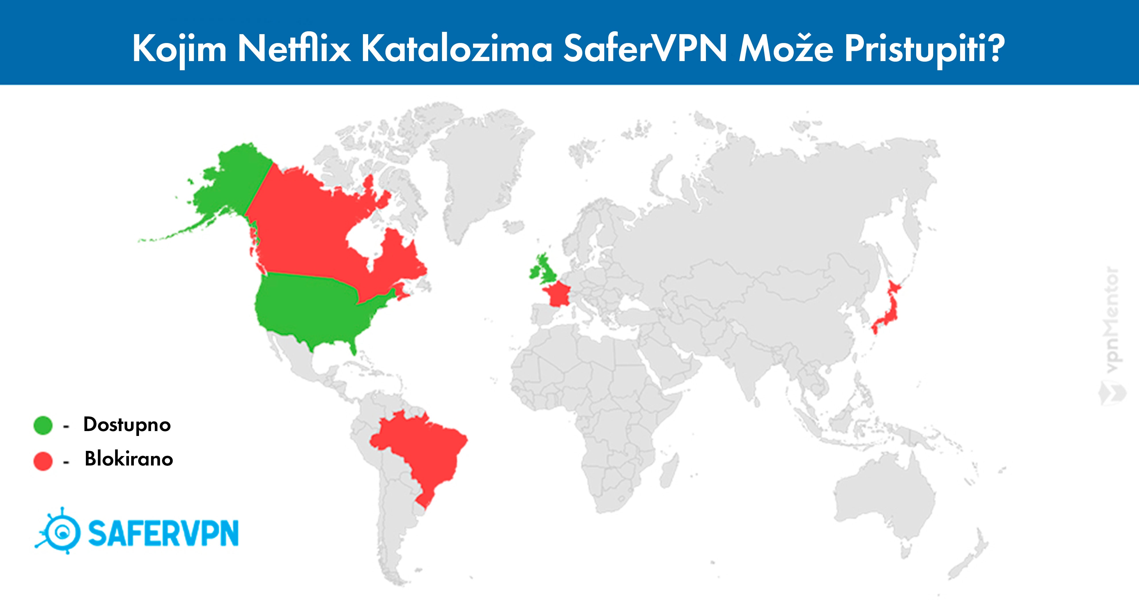 SaferVPN pristup netflix katalozima