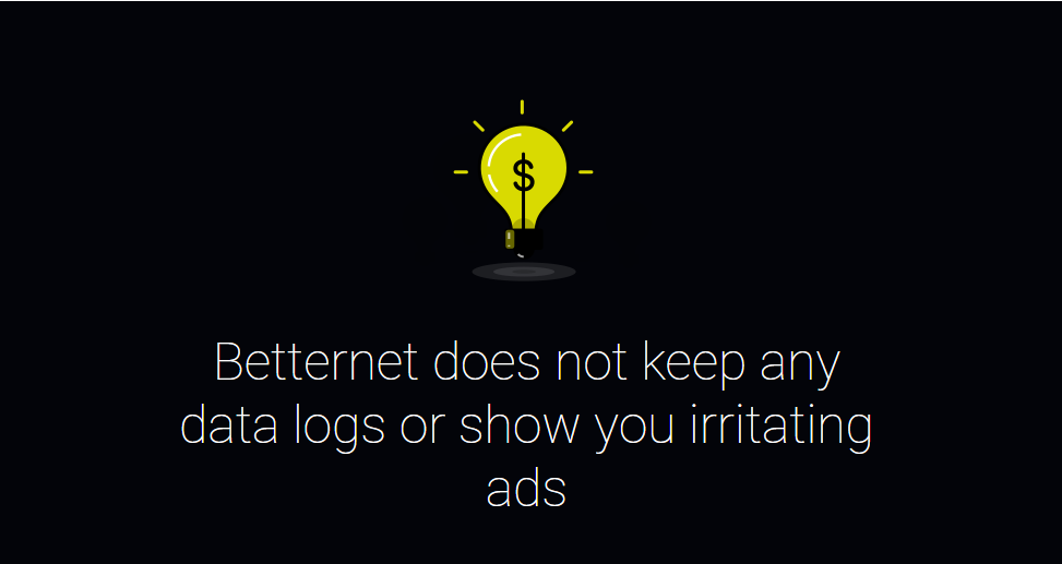 Betternet doesn't have ads