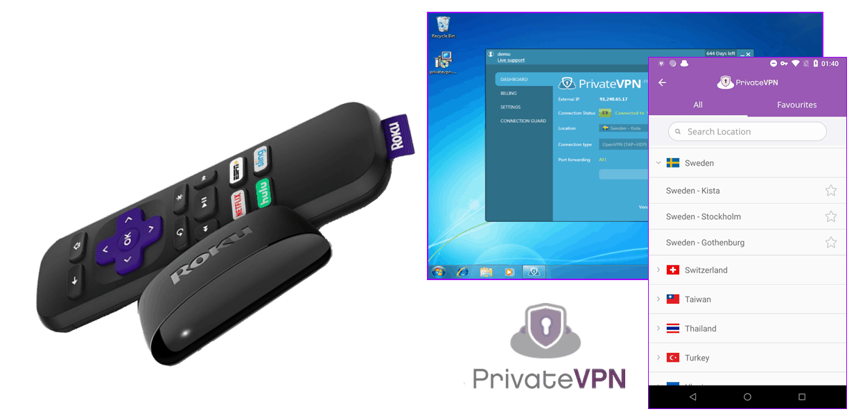 Roku Media Player Stock Images