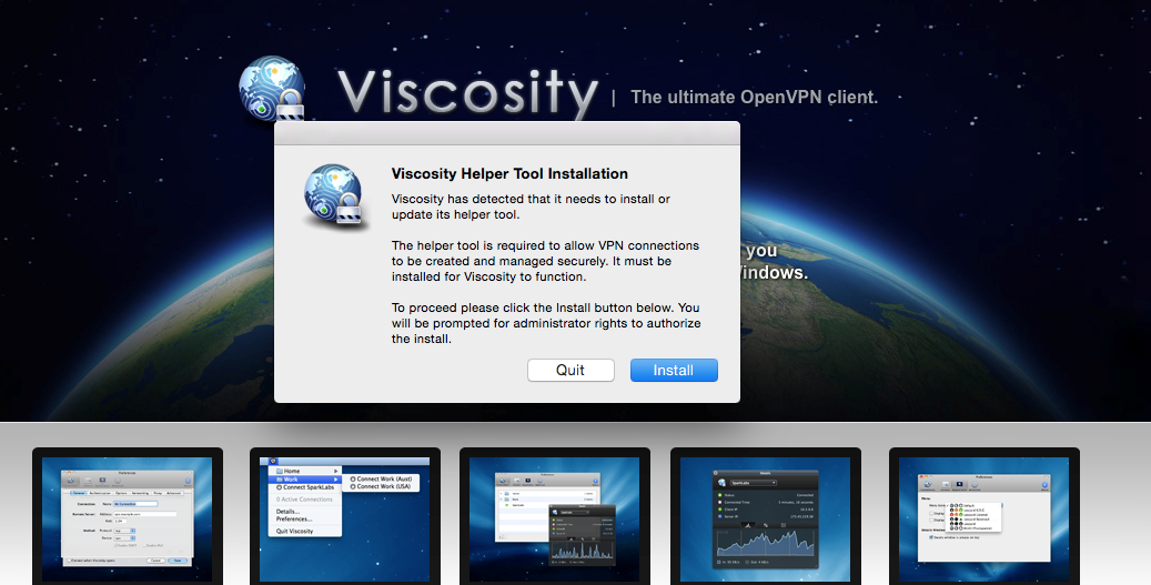 Viscosity installer