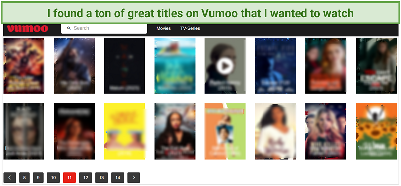 A screenshot of Vumoo dashboard