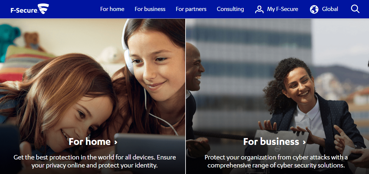 Screenshot of F-Secure Freedome's Black Friday/Cyber Monday Deal.