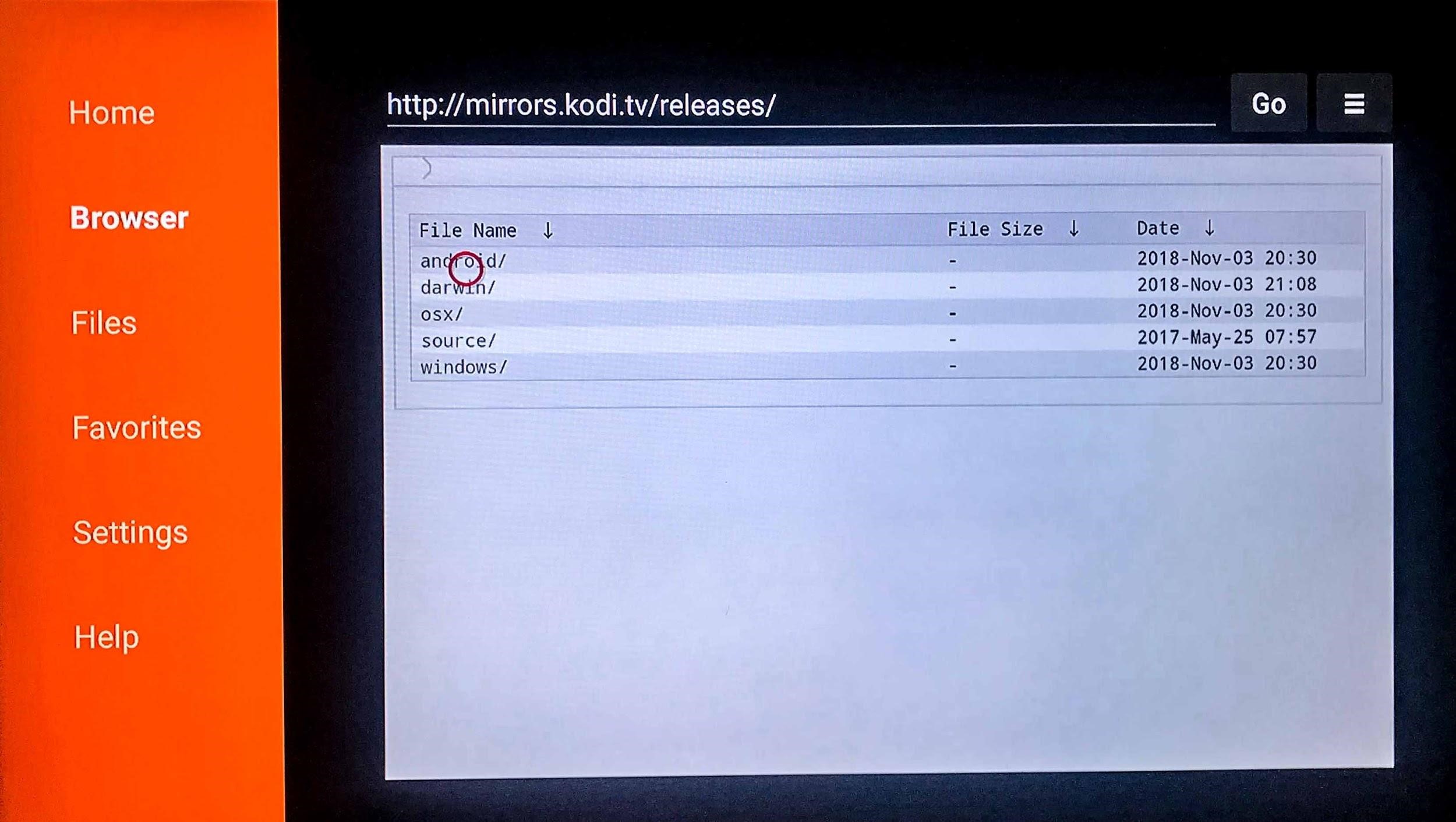 screenshot of Kodi installation process on Firestick