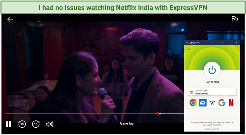 Watching Jaane Jaan on Netflix India with ExpressVPN