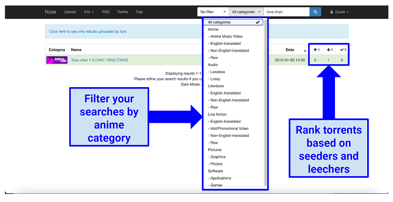 Graphic showing NYAA homepage