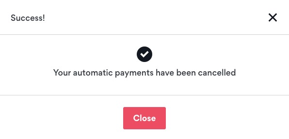 NordVPN confirm cancellation of auto payments