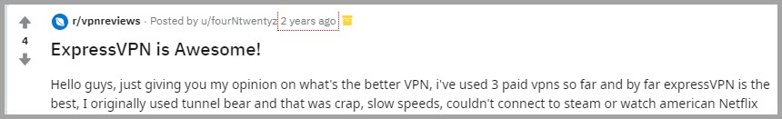  revisión de usuario de ExpressVPN 1