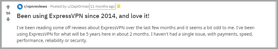 ExpressVPN user review 2