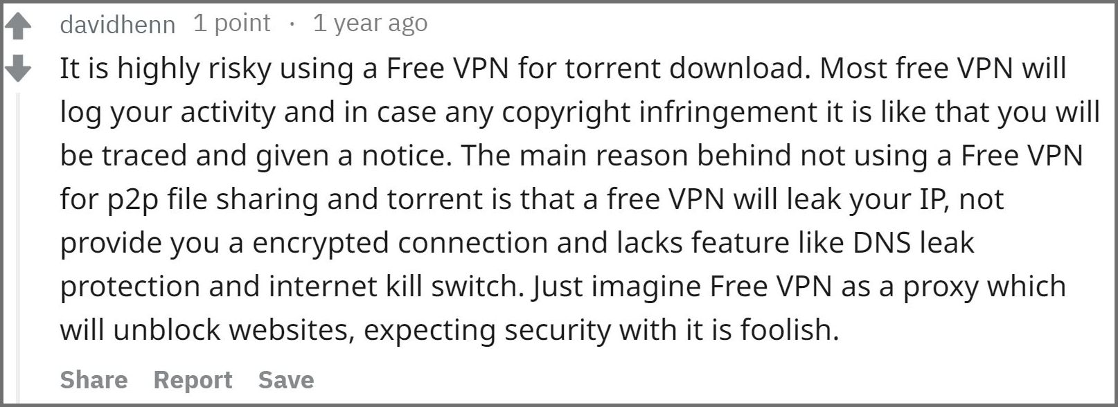 Do Not Use a Free VPN