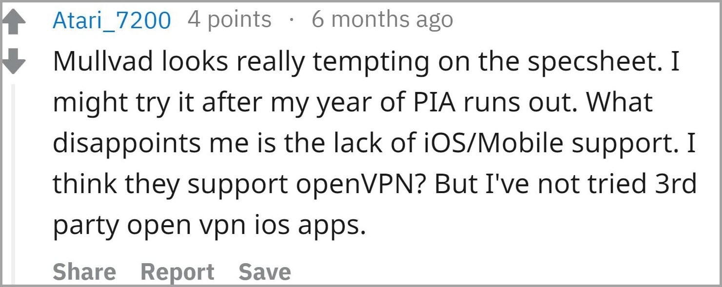Mullvad VPNユーザーレビュー2