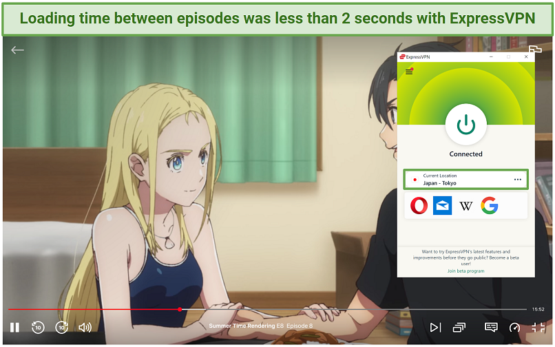 ExpressVPN unblocking Japanese Netflix