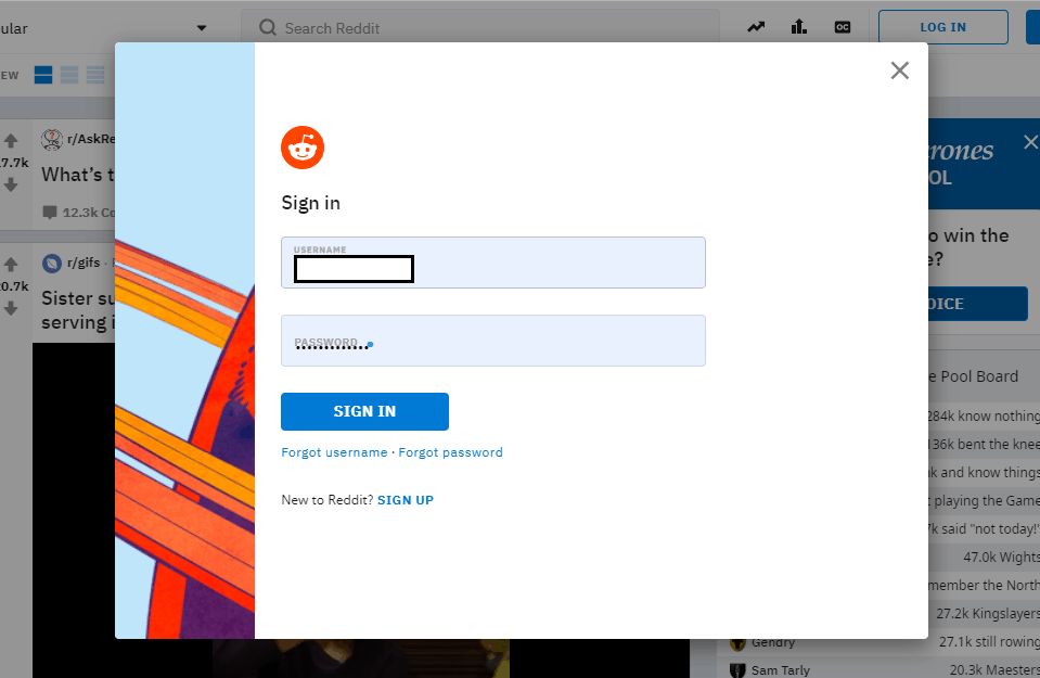 Permanently Deleting Reddit - Log In