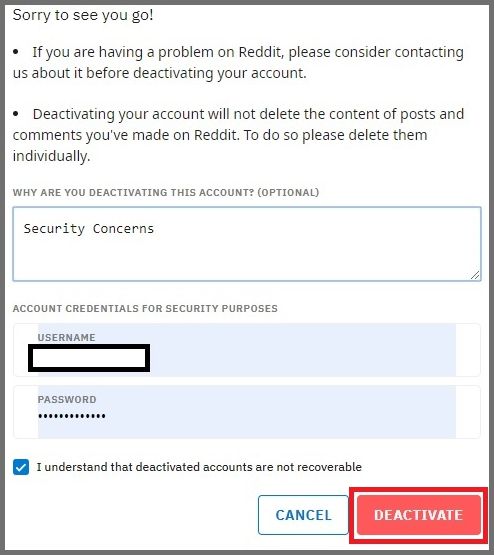 Permanently Deleting Reddit - Reason for Leaving