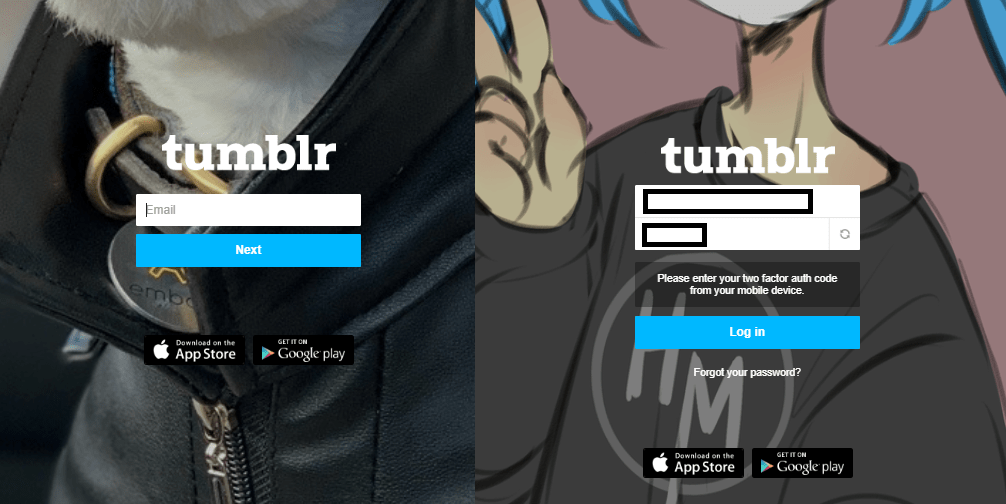 Permanently Deleting Tumblr - Log in