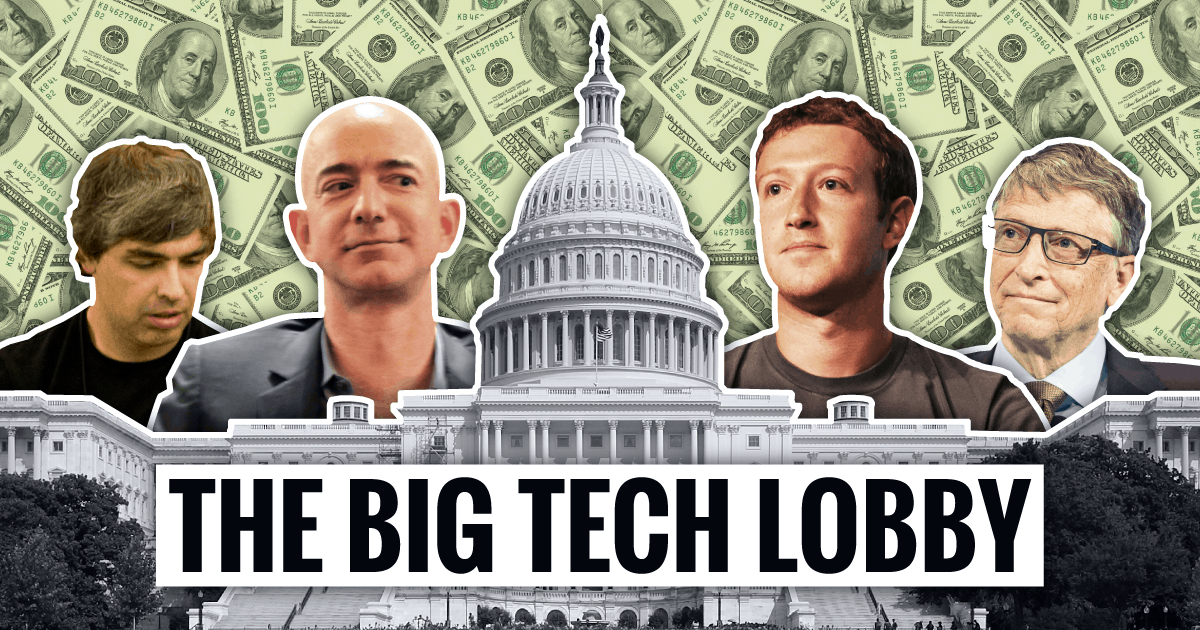 The Real Influencers: Amazon, Apple, Facebook, Google and Microsoft have spent $582 million lobbying Congress since 2005