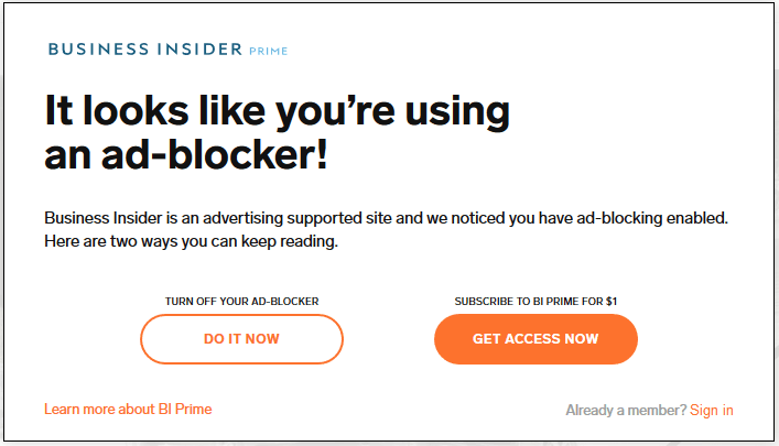 Ad blocker