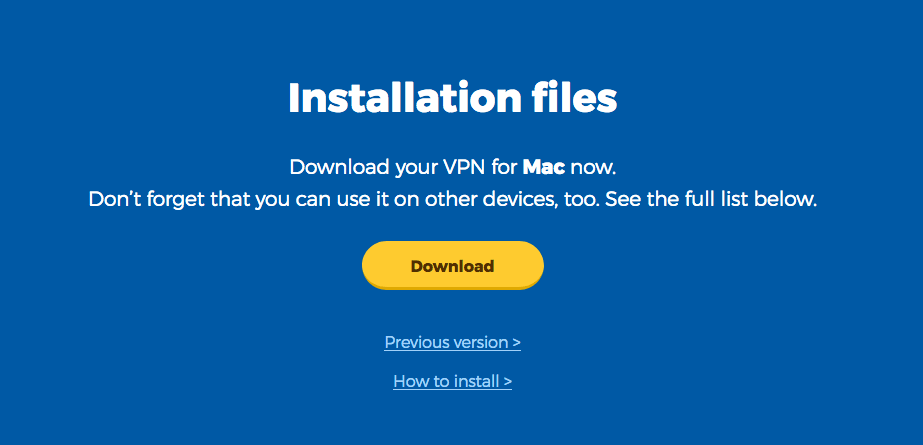 Installation files