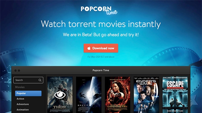 Popcorn Time graphic