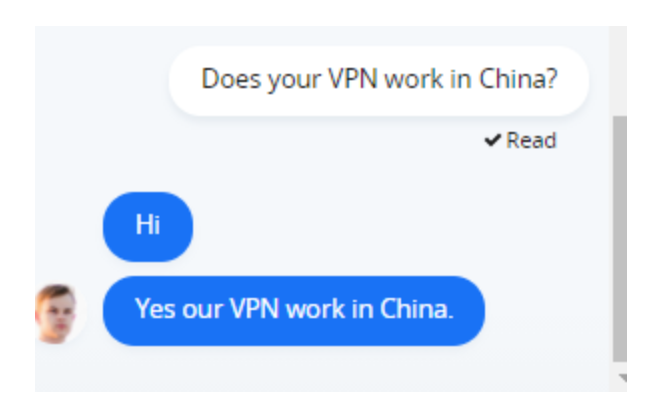 A screenshot of CactusVPN customer support response