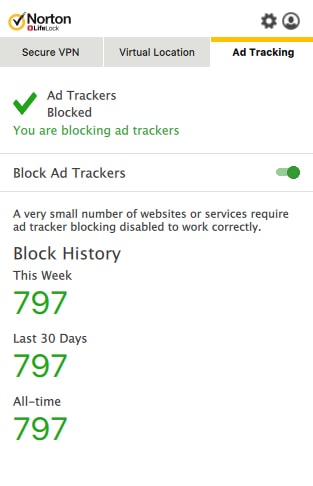Norton VPN adblocking