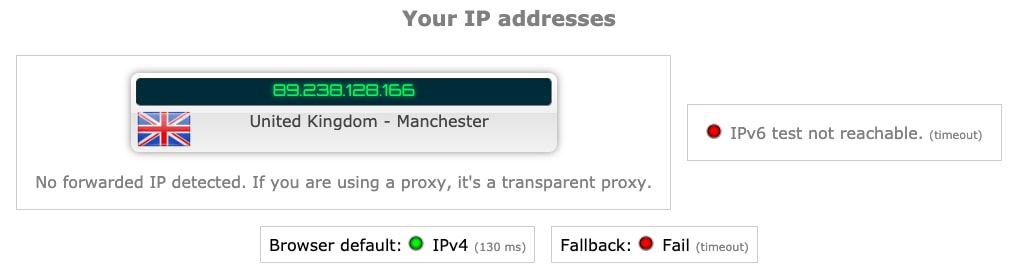 nordvpn leak test