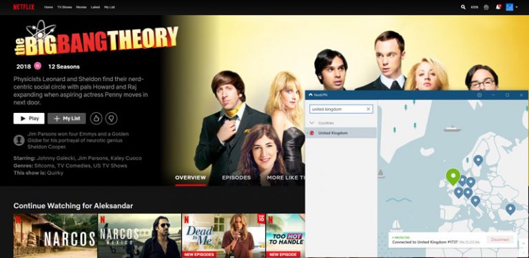 countries with big bang theory on netflix