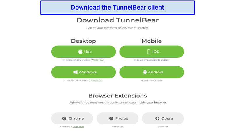 tunnelbear extension chrome