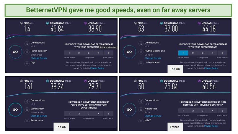 Στιγμιότυπο οθόνης του BetterNetVPN